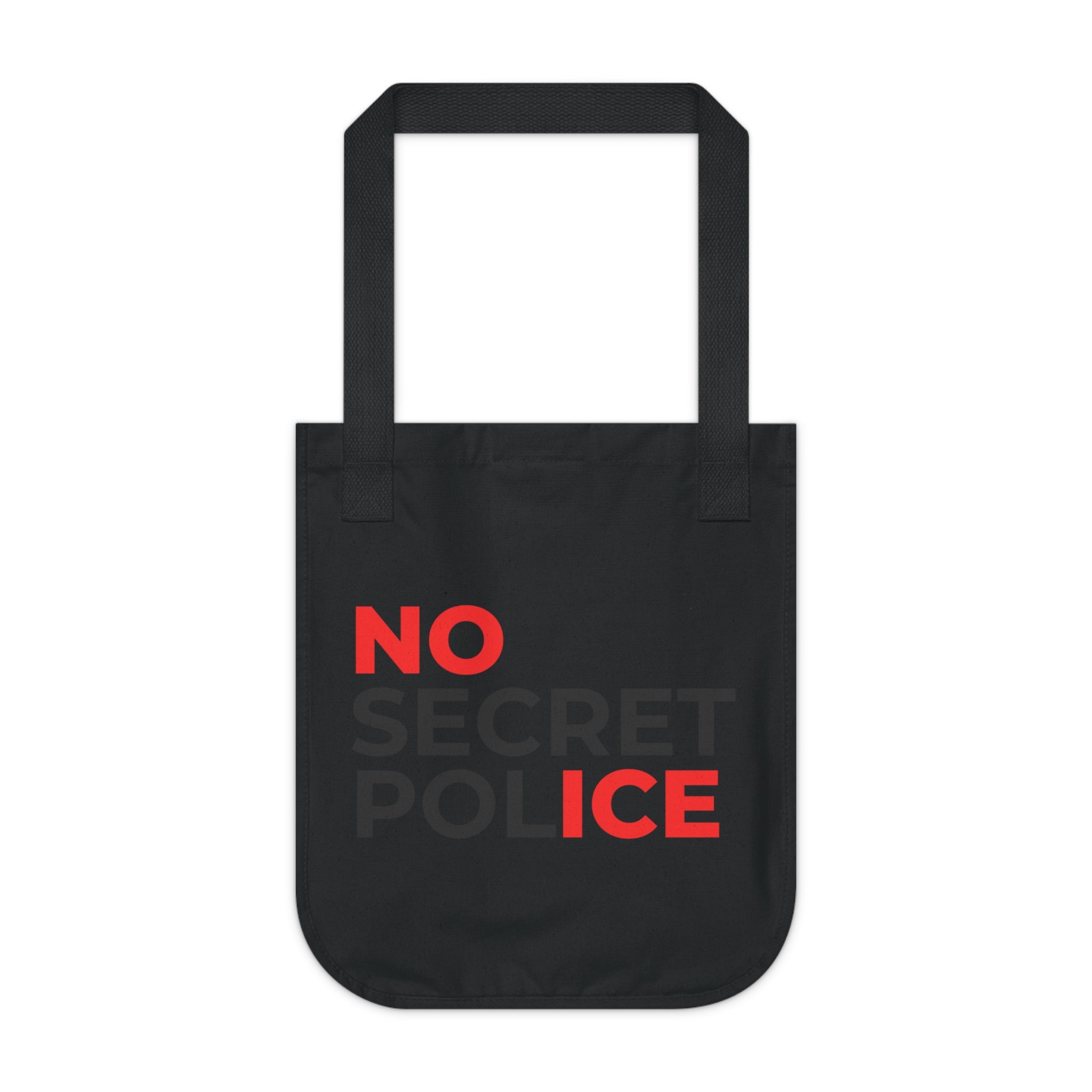 "NO ICE" Organic Canvas Tote Bag